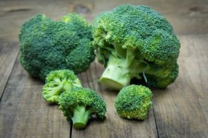 Broccoli is high in Vitamin B1, B6, E and contains over 107% of your DV of Vitamin C in a half cup (cooked) serving.