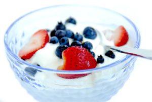 Greek Yogurt and whole fruit provides energy, antioxidants and healthy fats,