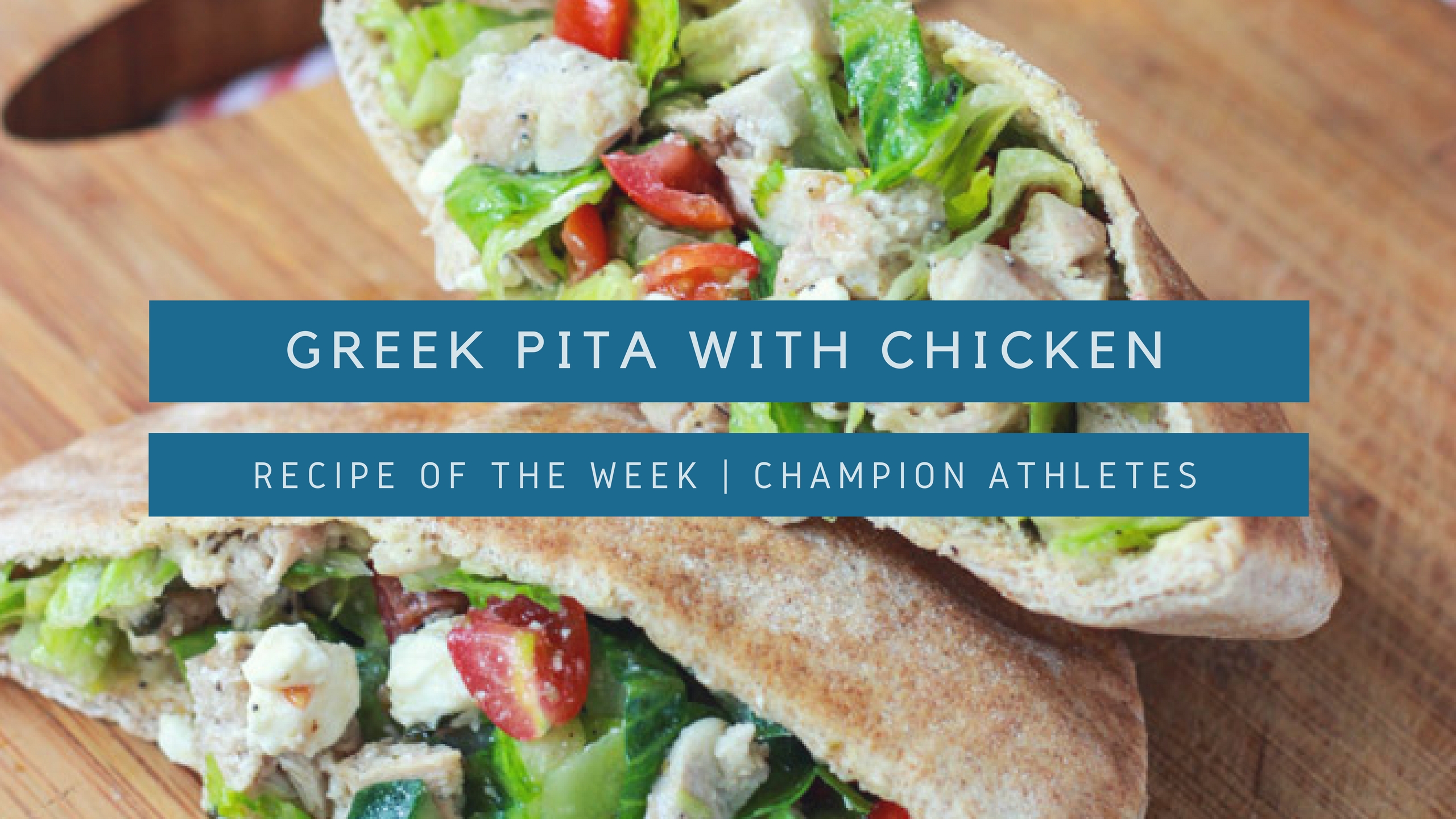 Greek pita with chicken